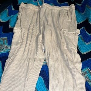 Terra & Sky Beige Textured Pants